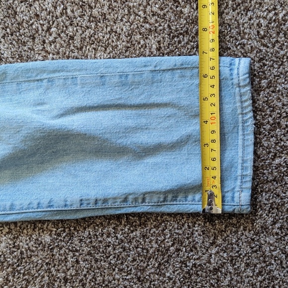 Silver jeans Over It All Loose Fit Overalls Distressed women's Size Medium - Picture 7 of 11